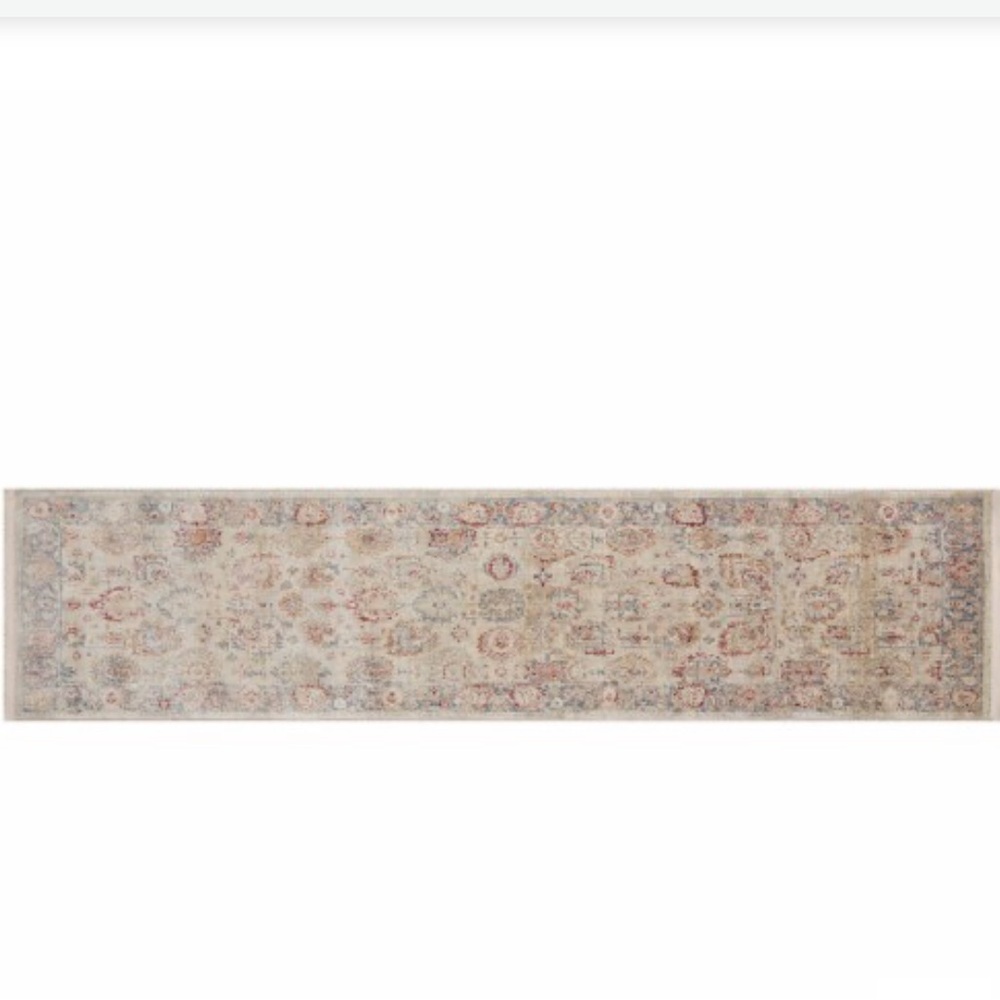 MODAVARI NWT Cora runner rug -8x2 -ivory ocean